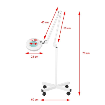 LAMPA LUPA LED S4 + STATYW